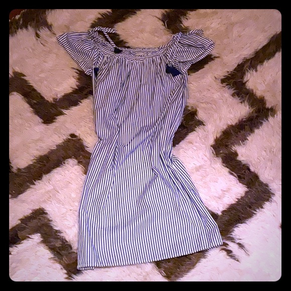 Pinstripe Elle Sasson Shift Dress 36/4 - Picture 7 of 11